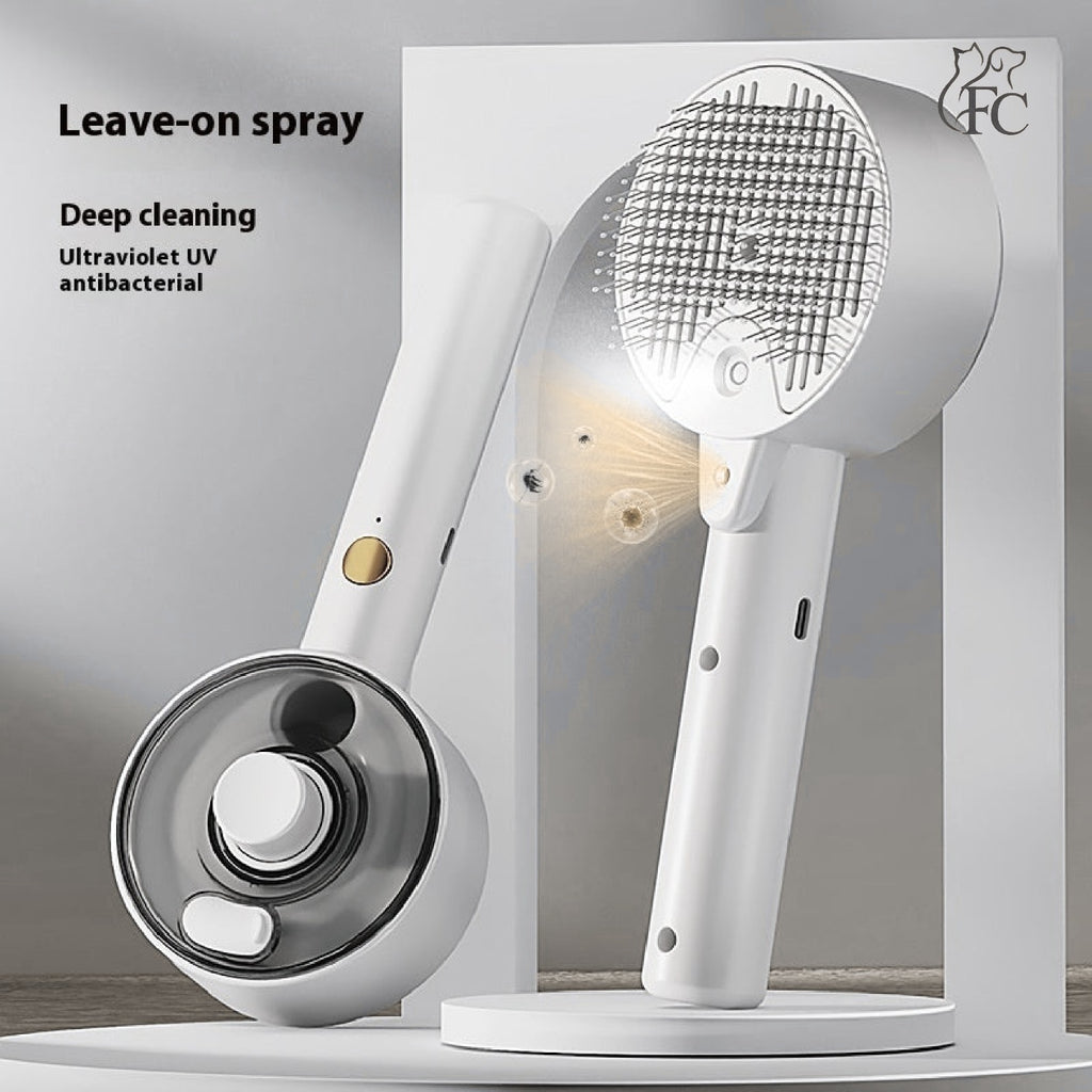 Animal Hair Remover Brush Dog And Cat Steam Brush Pet Self Cleaning Dog Brush Grooming Removes Cat Hairs Cat Dog Accessories Pet Products